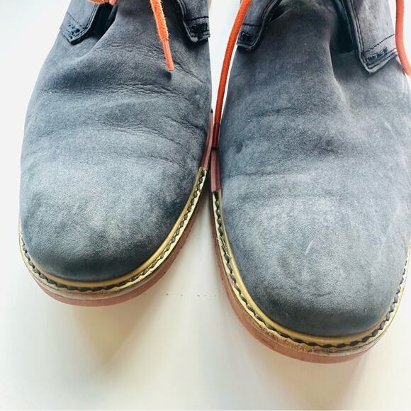 MENS COLE HAAN Navy Blue Suede Leather Chukka Ankle Boots Lace Up Shoes 8.5 main image 4